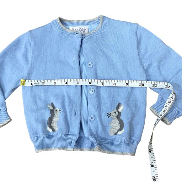 Blue Bunny Cardigan by Rachel Riley 18M - Picture 2 of 6